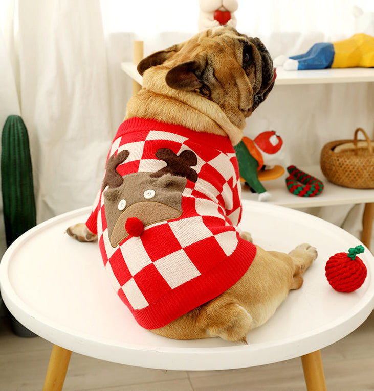 Dog Christmas Reindeer Sweater