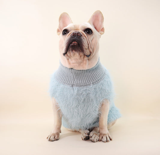 Dog Blue Stylish Sweater Vest for small medium dogs by Frenchiely
