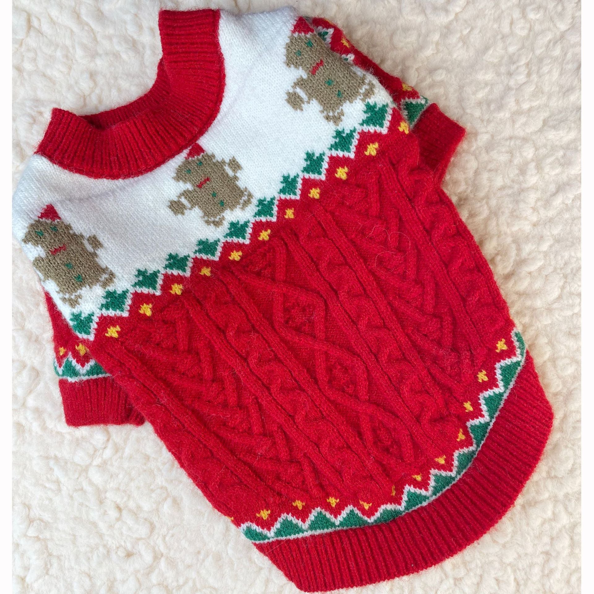 Dog Christmas Reindeer Sweater with Hat for medium dogs by Frenchiely