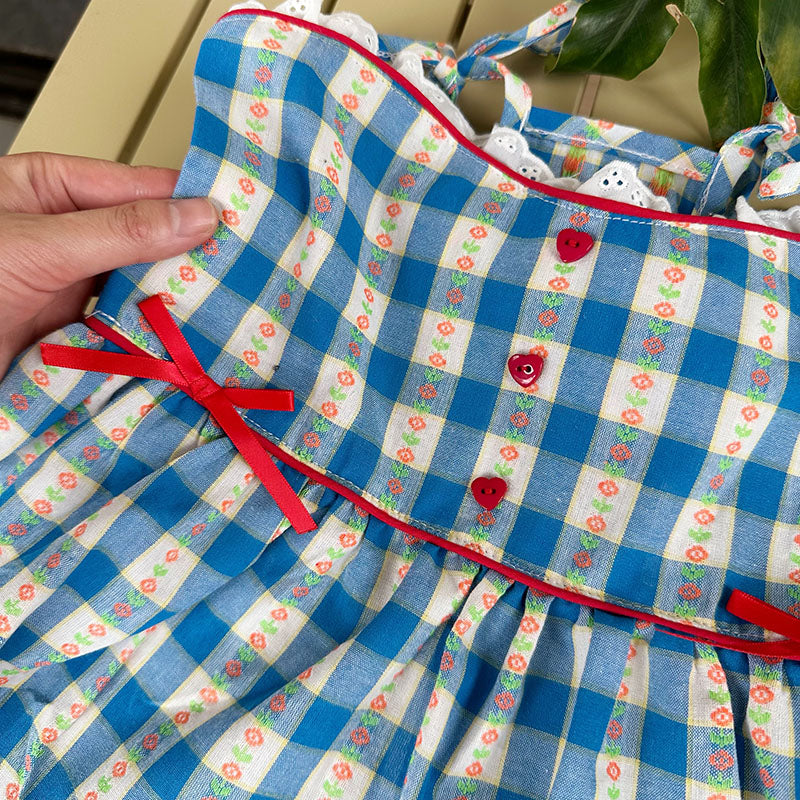 Blue Plaid Dress