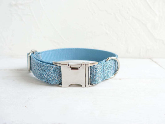 Dog Blue Collar Leash Set - Frenchiely