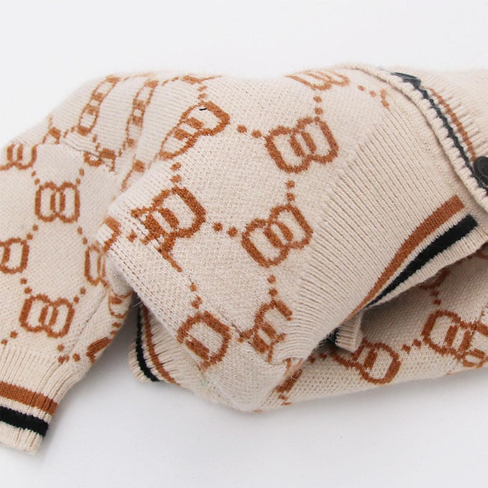 French Bulldog Beige Cardigan Sweater - Frenchiely