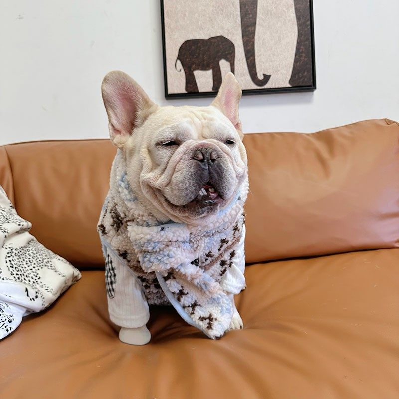 Vintage Sherpa Coat with Scarf