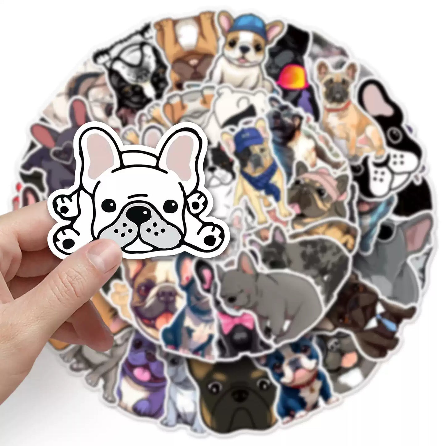 waterproof French Bulldog Stickers decals