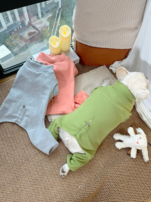 Zipper Up Fleece Lined PJs