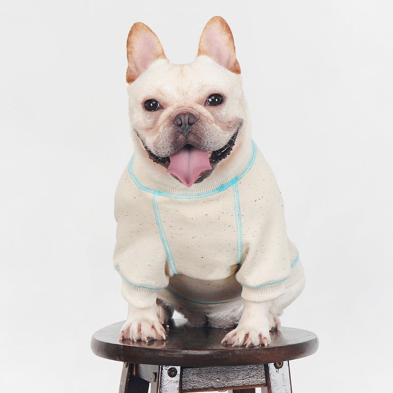 Dog Warm Jumper Shirt in Beige for Medium Dog Breeds by Frenchiely.com