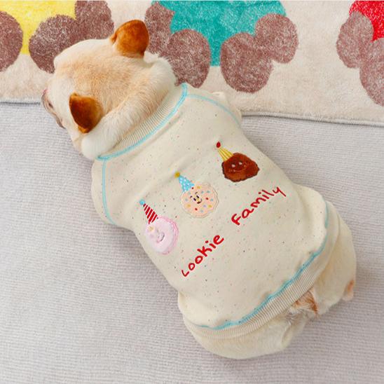 Dog Warm Jumper Shirt in Beige for Medium Dog Breeds by Frenchiely.com