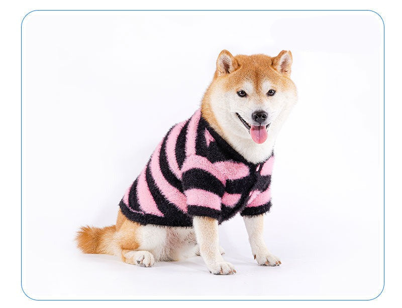 Black & Pink Sweater dogblackandpinkcardigansweaterforsmallmediumdogsbyFrenchiely_2