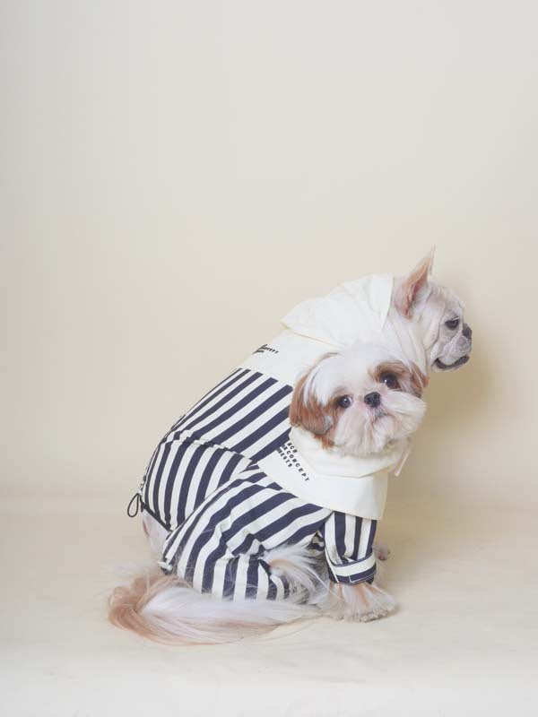 Black & Stripe Onesie Raincoat