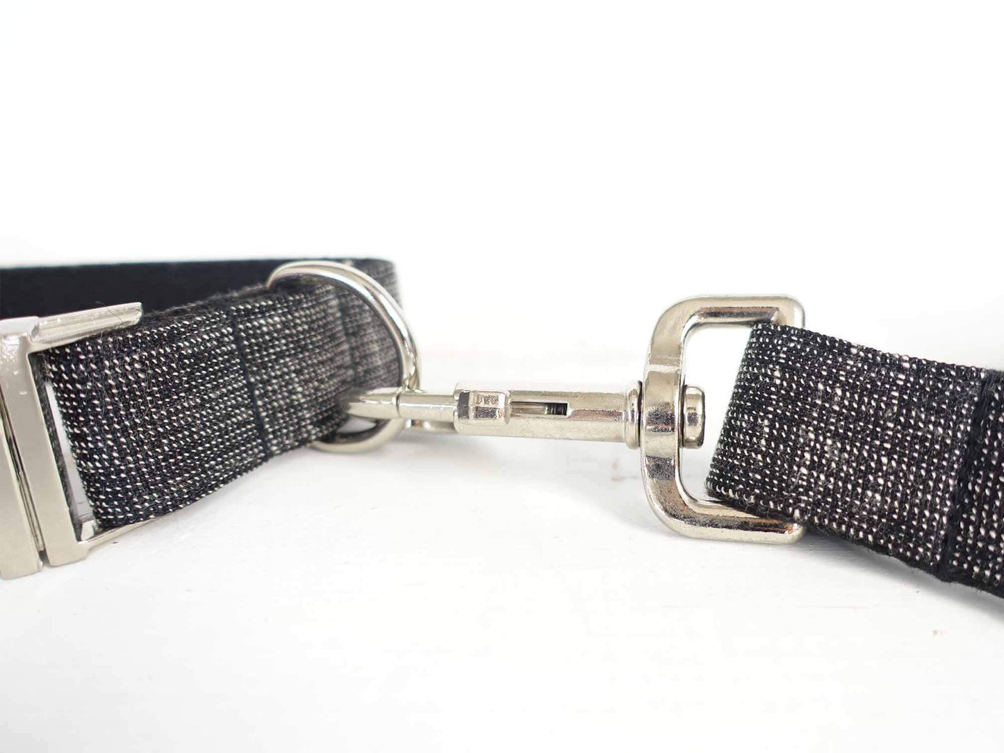 Dog Black Collar Leash Set - Frenchiely