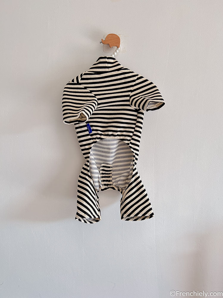 dog stripe onesie pajamas for small medium dogs