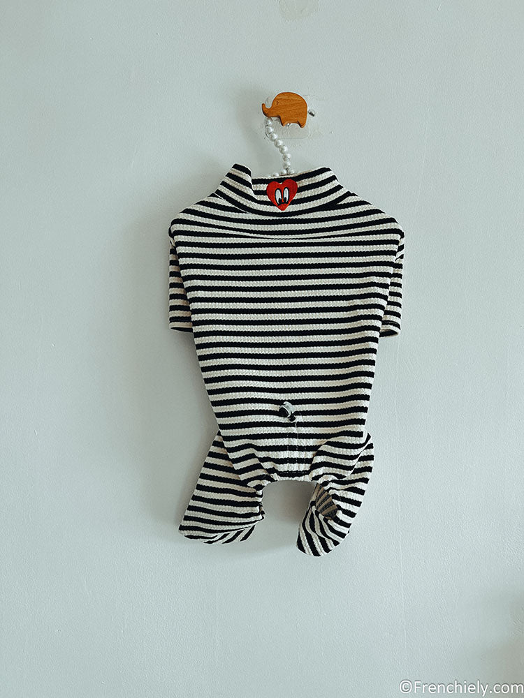 dog stripe onesie pajamas for small medium dogs