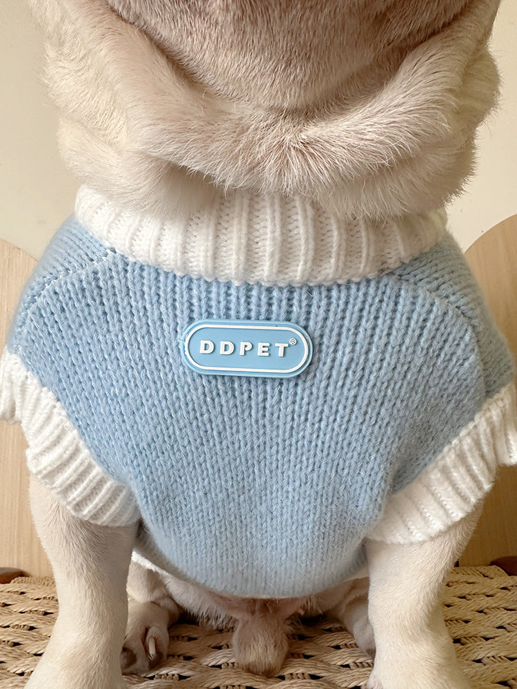 Dog Blue Bear Sweater for French Bulldogs by Frenchiely