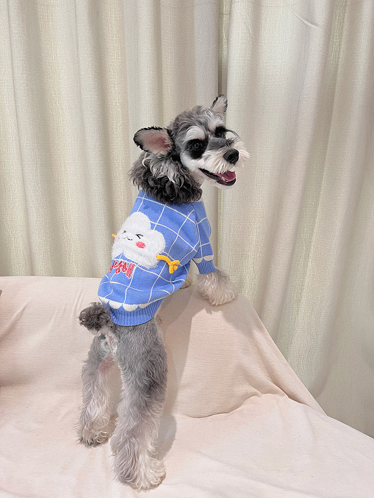 Dog Blue Cloud Sweater - Frenchiely