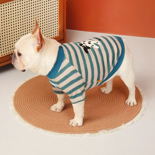 Blue Stripe Doggie Shirt