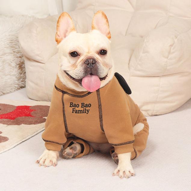 Dog Cartoon Doggie Pajamas for french bulldogs by frenchiely.com