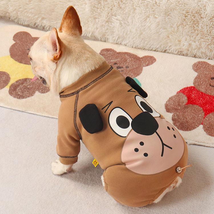 Dog Cartoon Doggie Pajamas for french bulldogs by frenchiely.com