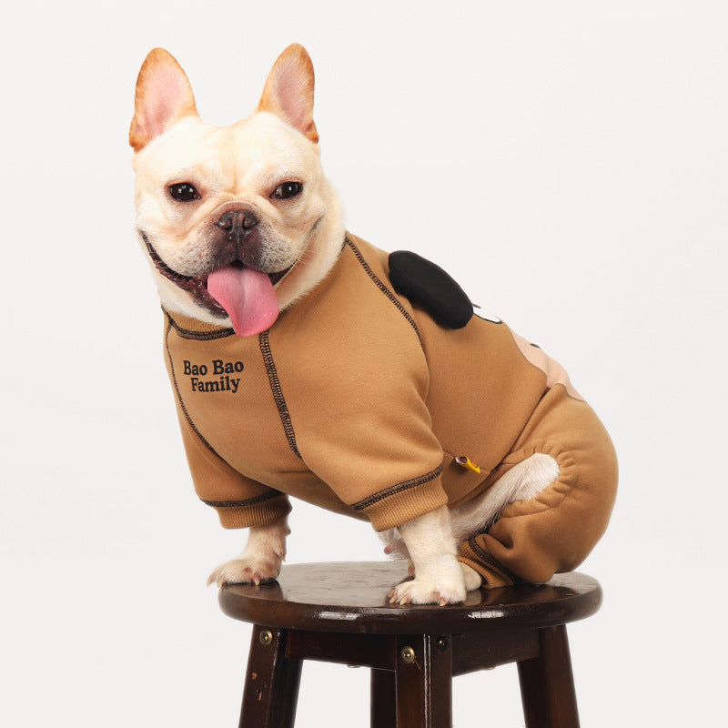 Dog Cartoon Doggie Pajamas for french bulldogs by frenchiely.com