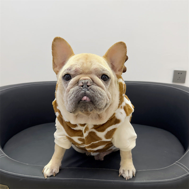 Dog Warm Reindeer Hooded Coat for Medium Dogs BY Frenchiely