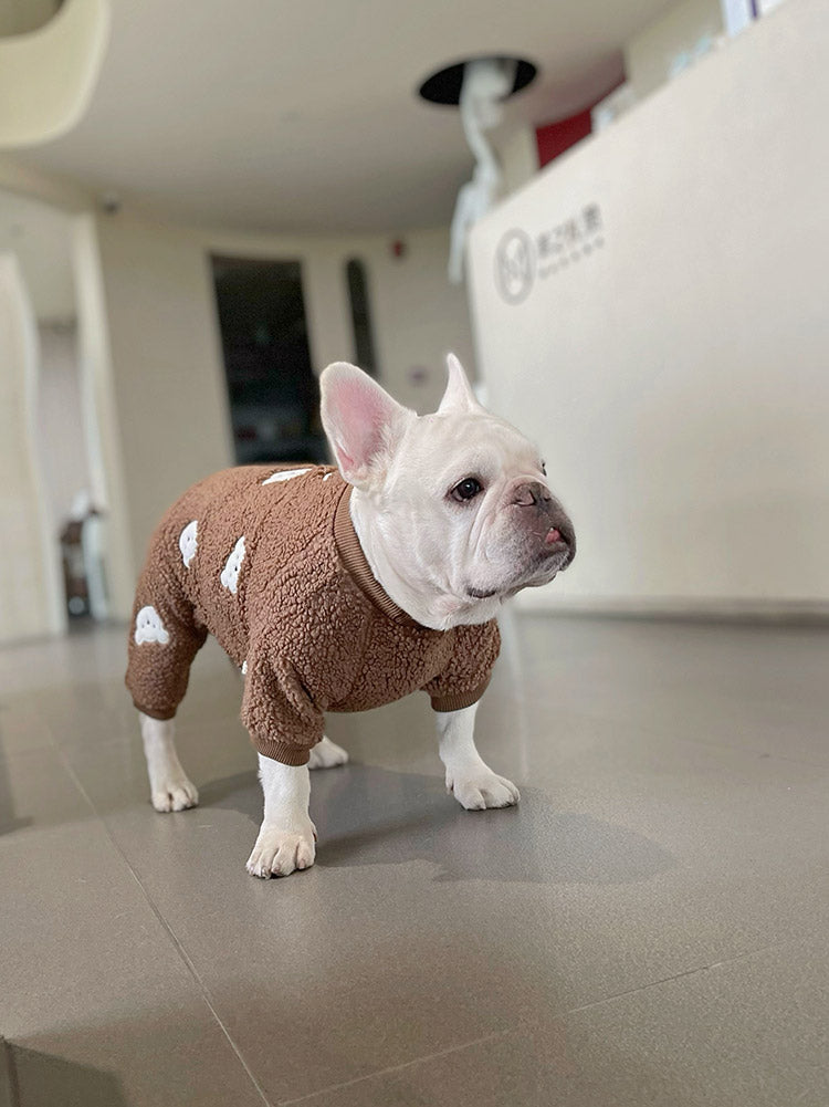 Dog Brown Bear Pajamas- so WARM - Frenchiely