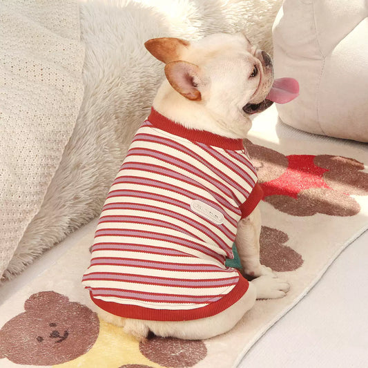 Cotton Stripe Vest Shirt