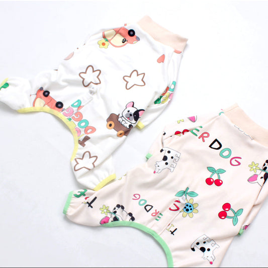 Funny Frenchie Pattern PJs dogcutestarspajamasformediumdogsbyFrenchiely_4