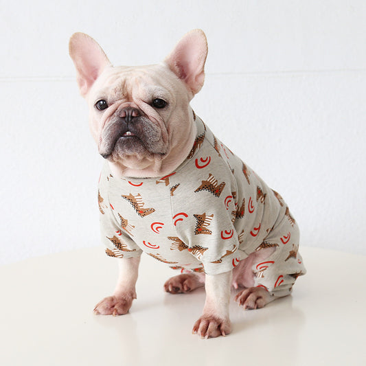 Dog Cartoon Crocodile Onesie Pajamas - Frenchiely
