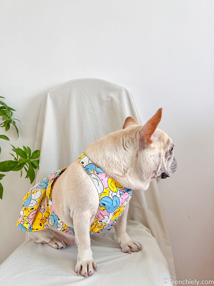 dog ducky dress for small medium dogs by frenchiely