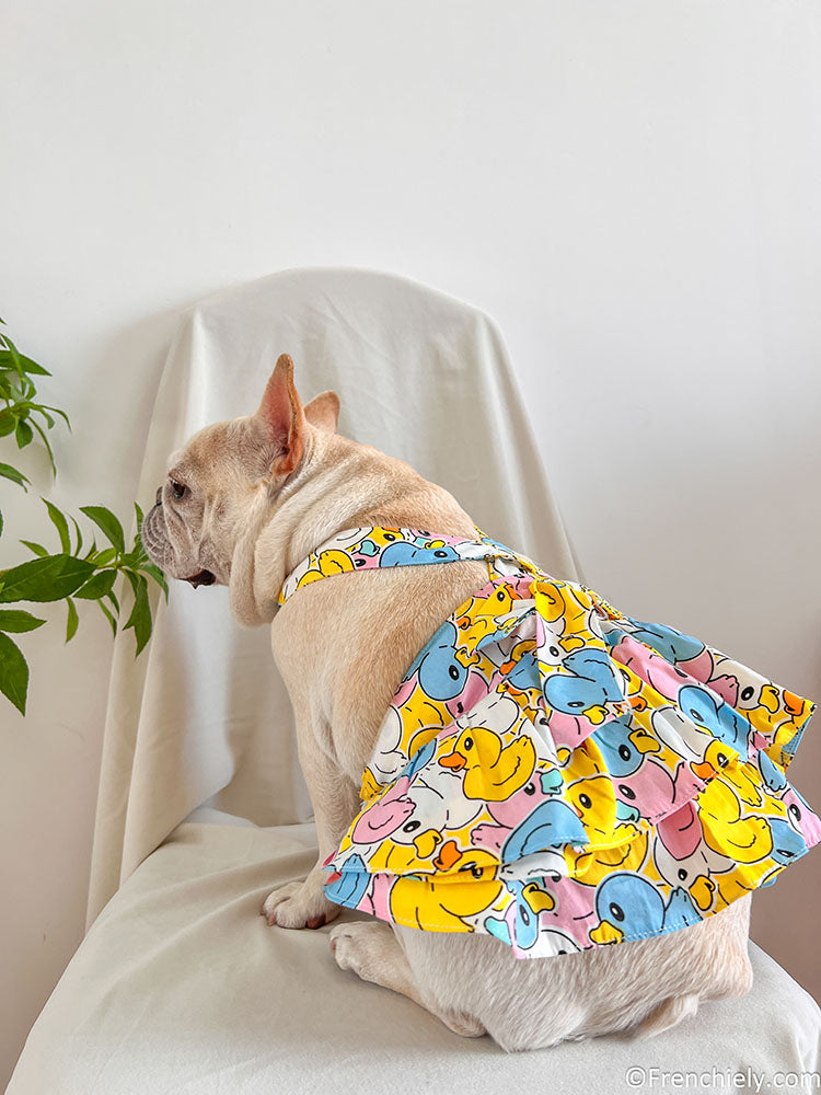 dog ducky dress for small medium dogs by frenchiely