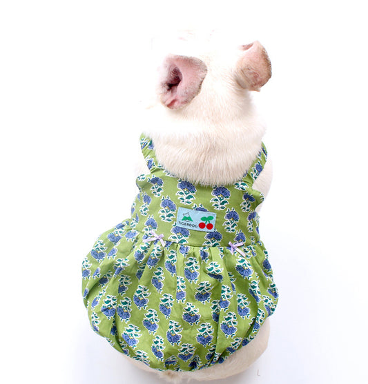 Dog Summer Polka Dress Floral dogfloralsummerdressforsmallmediumdogsbyFrenchiely_9