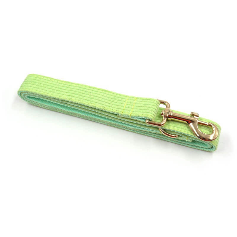 Dog Green Corduroy Leash - Frenchiely