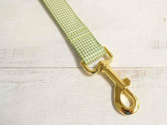 Dog Avocado Plaid Leash Set - Frenchiely