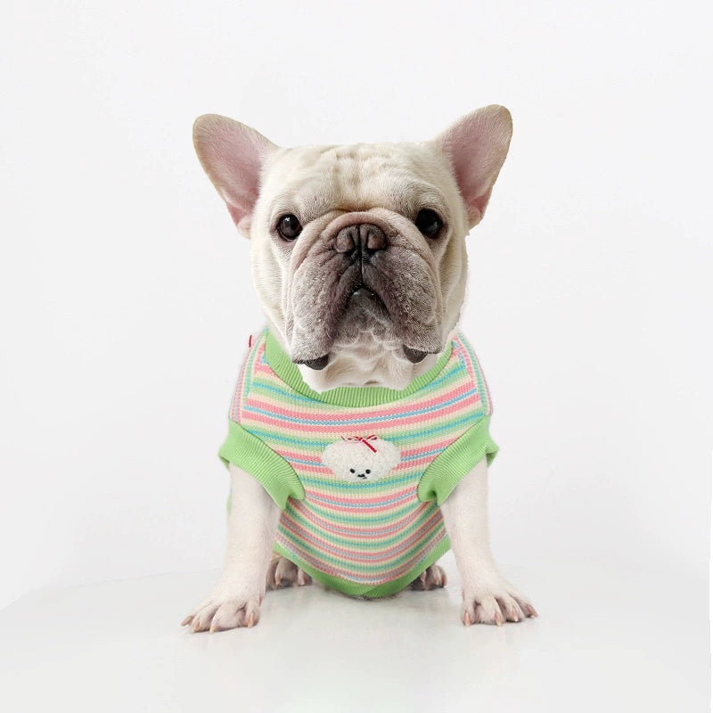 Green Stripe Doggie Sweatshirt