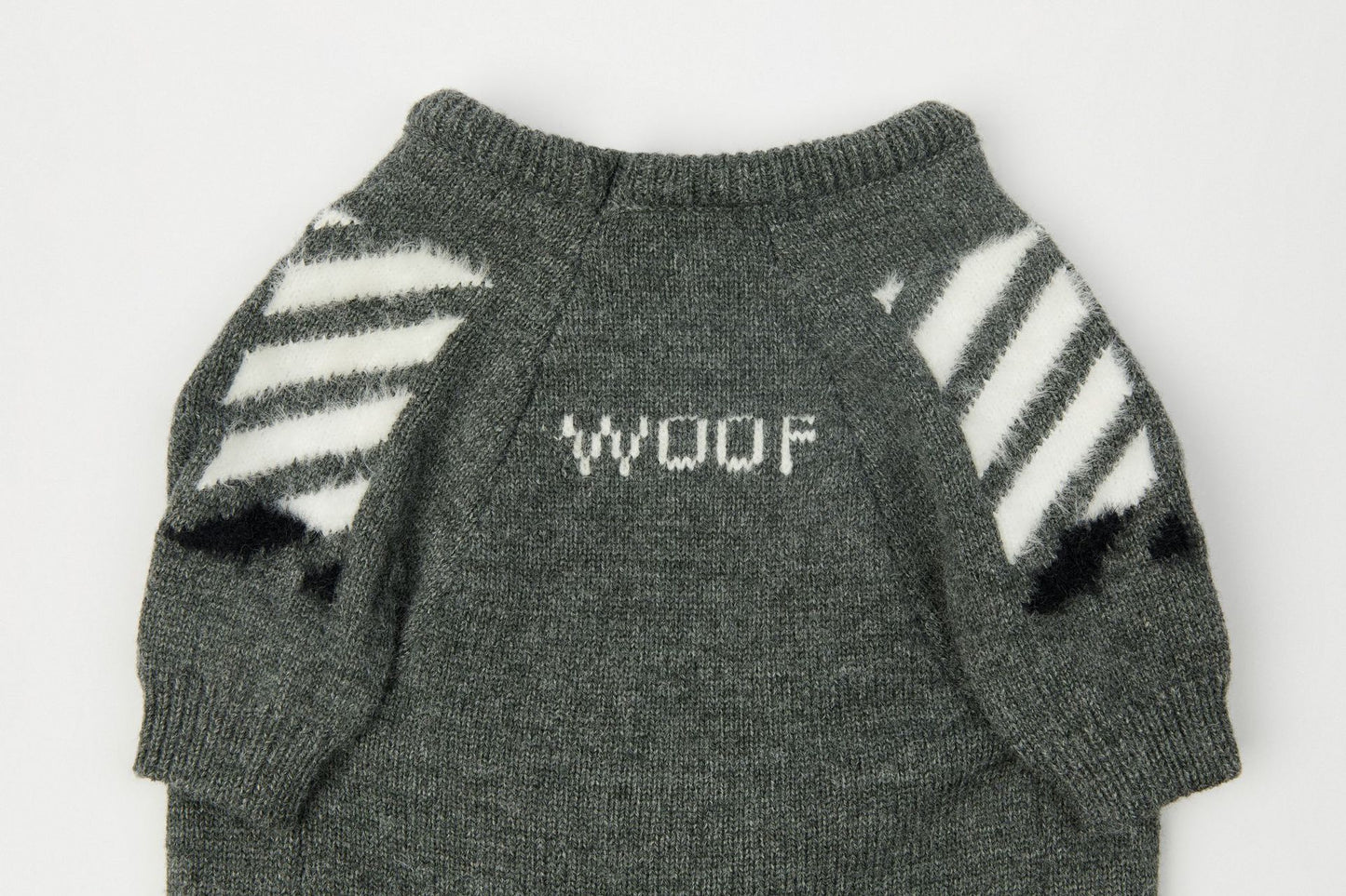 Dog Grey Woof Sweater - Frenchiely