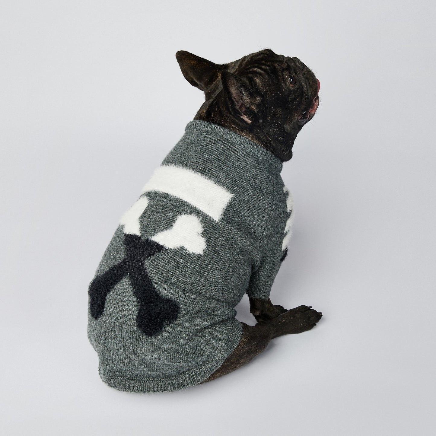 Dog Grey Woof Sweater - Frenchiely