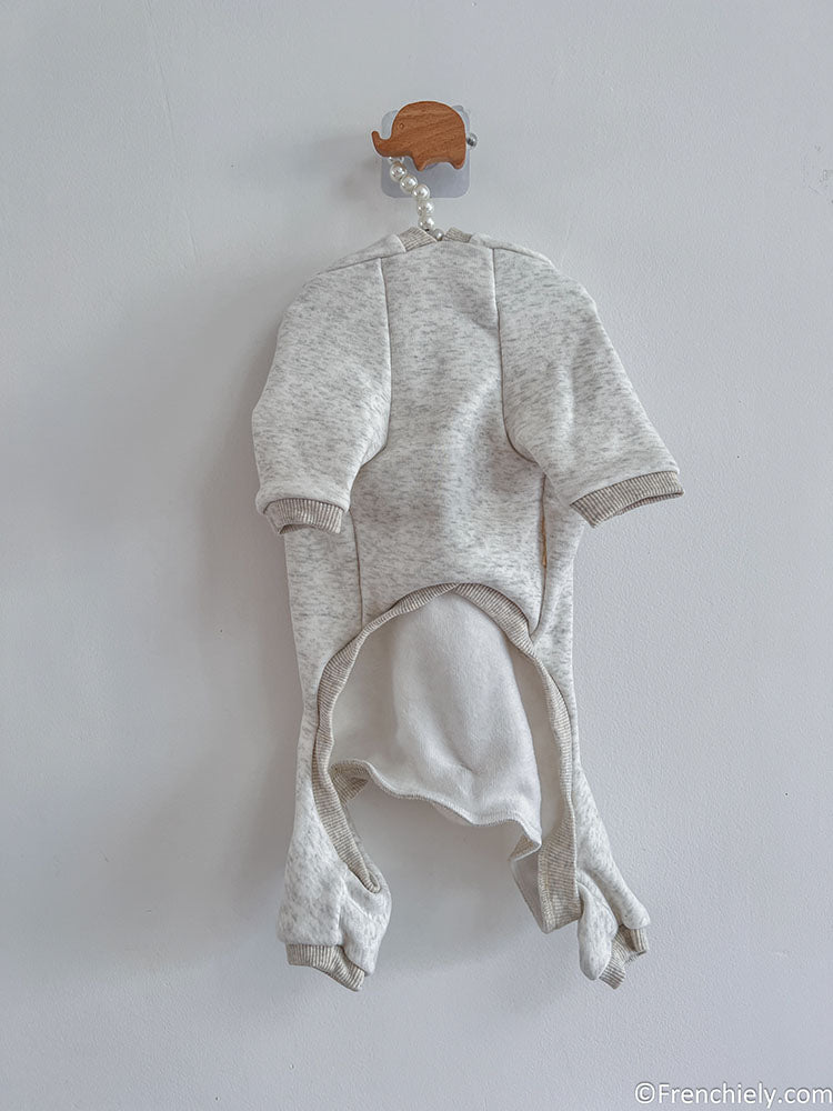 dog grey onesie pajamas for medium dogs