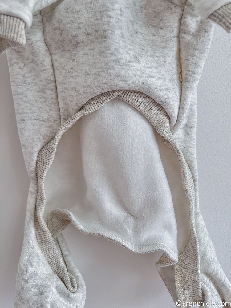 dog grey onesie pajamas for medium dogs