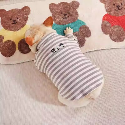 Grey Stripe Cotton Shirt