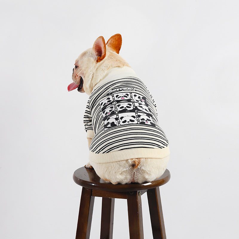 Dog Black Stripe Panda Shirt - Frenchiely
