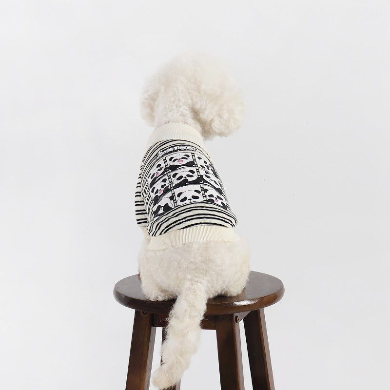 Dog Black Stripe Panda Shirt - Frenchiely