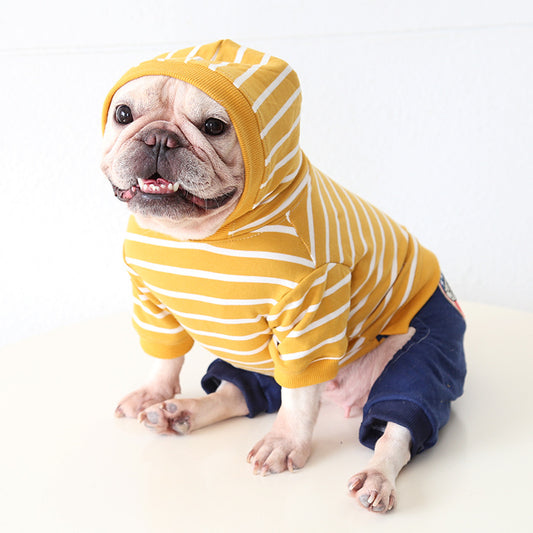 Stripe Hooded Onesie