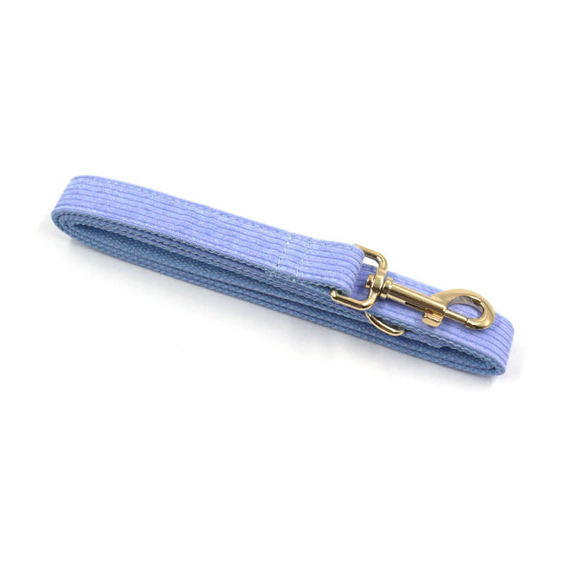 Dog Lilac Corduroy Leash - Frenchiely
