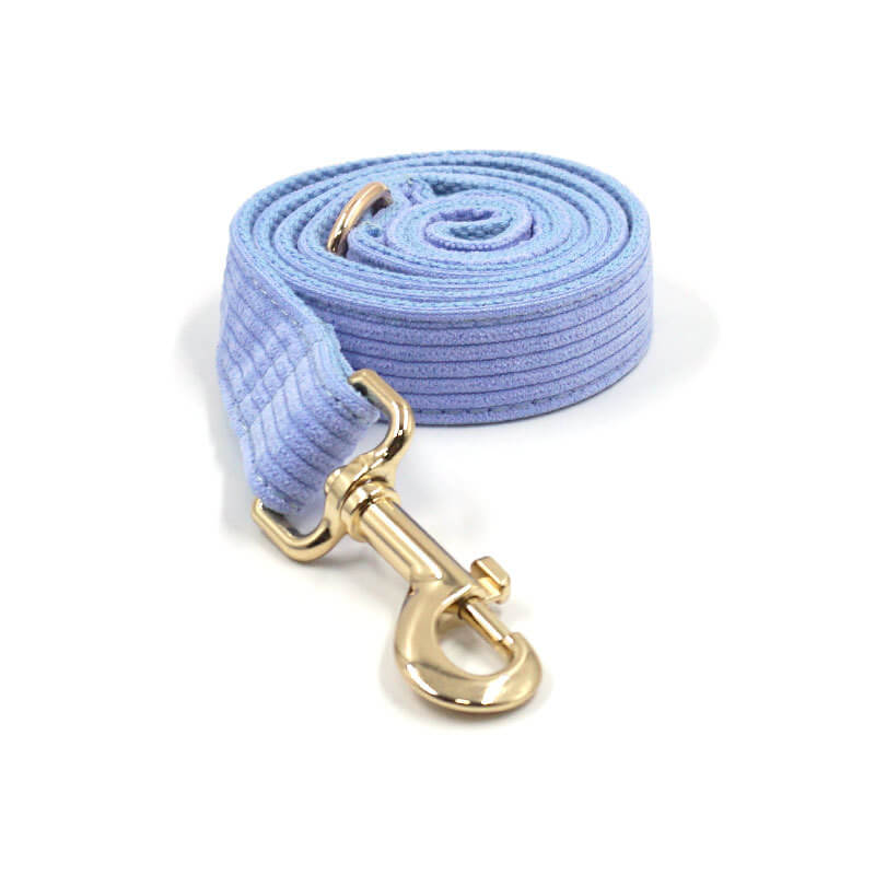 Dog Lilac Corduroy Leash - Frenchiely