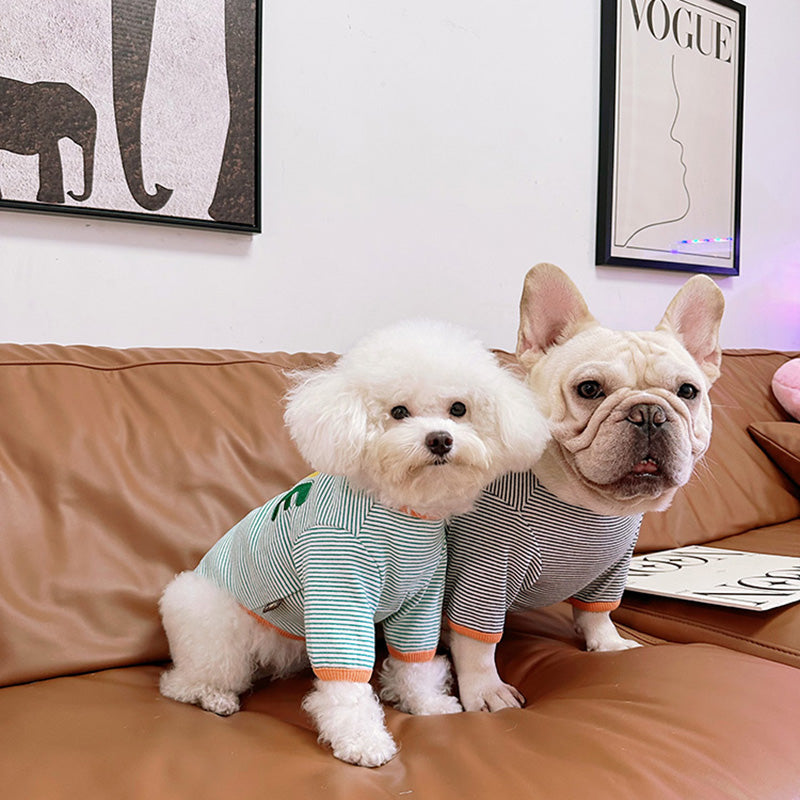 Dog Stripe Shirt- LOVE pullover for medium dogs