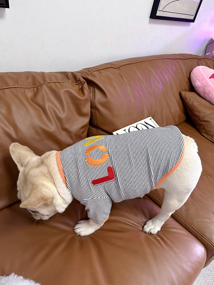 Dog Stripe Shirt- LOVE pullover for medium dogs