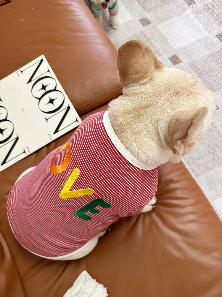 Dog Stripe Shirt- LOVE pullover for medium dogs