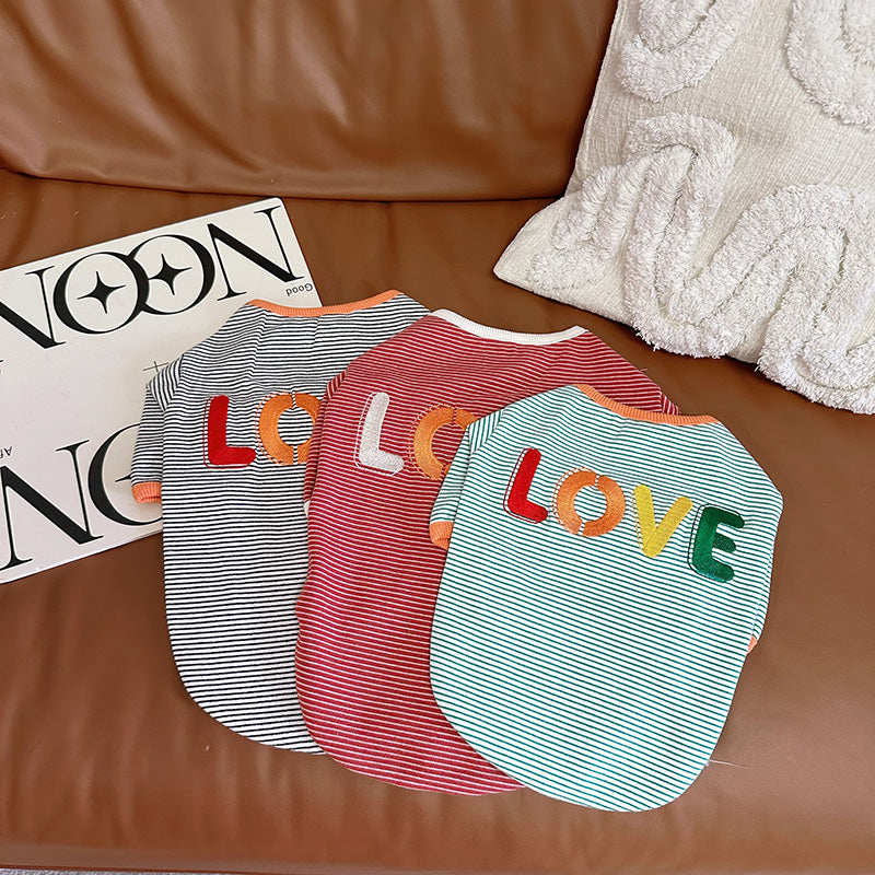 Dog Stripe Shirt- LOVE pullover for medium dogs