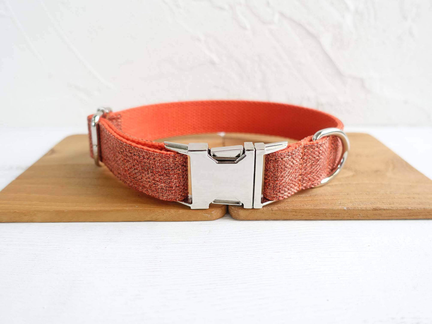 Dog Orange Collar Leash Set - Frenchiely