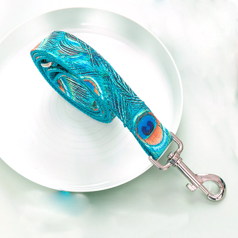 Dog Leash-Peacock - Frenchiely
