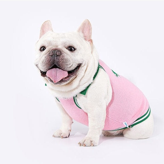 Dog pink Knitted Shirt for small medium dogs by Frenchiely